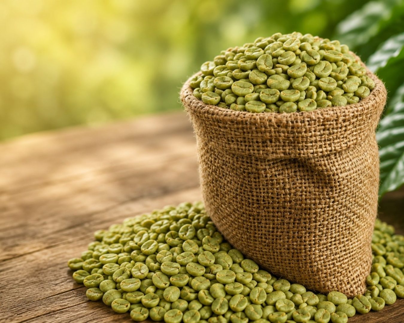 Green coffee beans